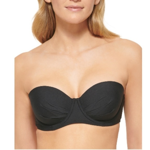 CALVIN KLEIN Women's Molded Underwire Balconette Bikini Top swimsuit swimwear S - Picture 2 of 13